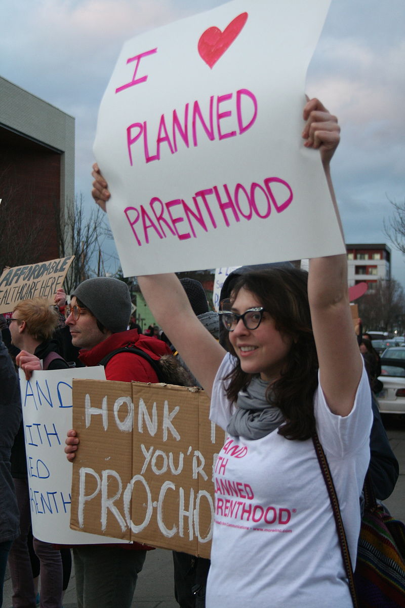 Planned parenthood supporters