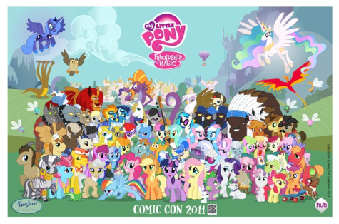 "My little pony friendship is magic group shot r" by Source. Licensed under Fair use via Wikipedia - 